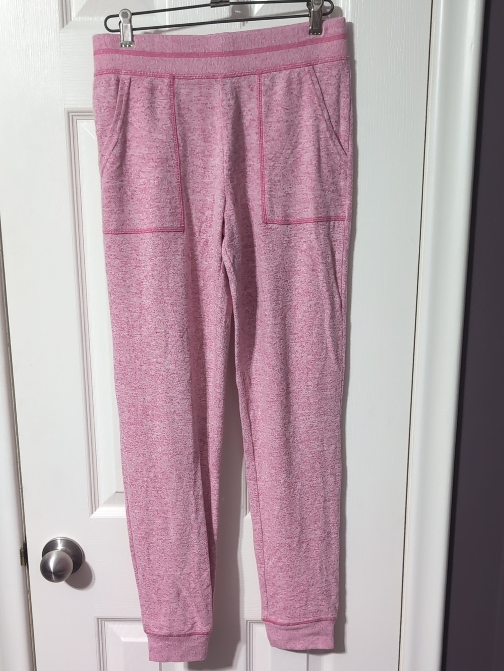 Joe Fresh Pink Marled Jogger Pants
